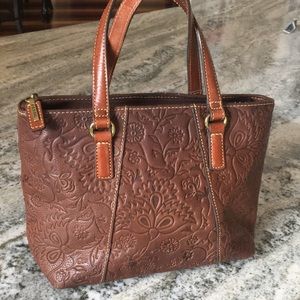 Vintage Fossil leather bag